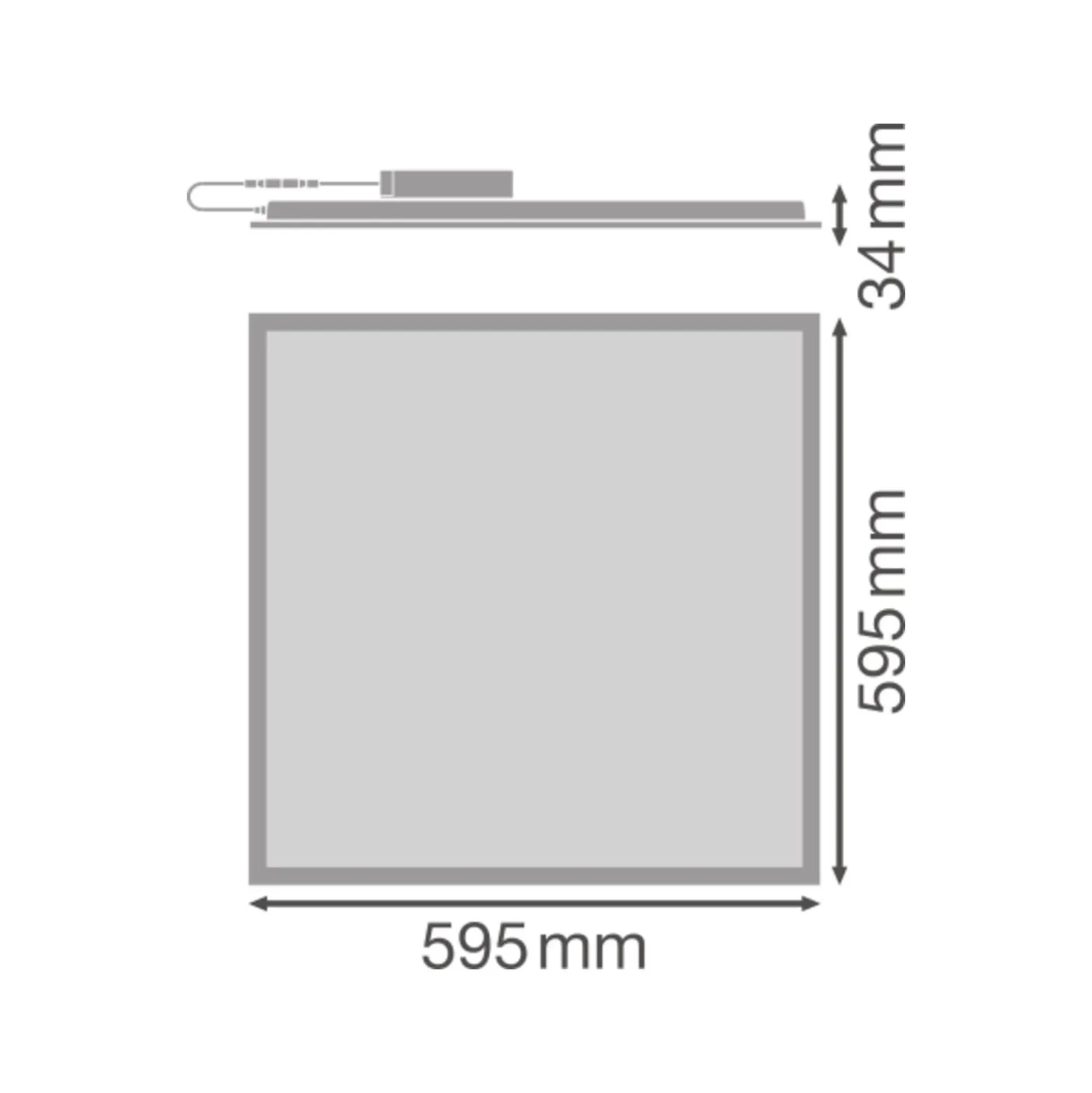 Ledvance LED Panel Print Sky 33W 3630lm | 60x60cm - UGR <22 - Dali Dimbar