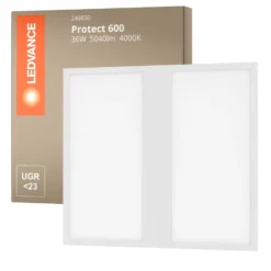 Ledvance LED Panel Protect 600 36W 5040lm - 840 Kallvit | 60x60cm - UGR <23 - Dali Dimbar