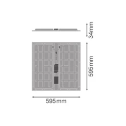 Ledvance LED Panel Protect 600 36W 5040lm - 830 Varm Vit | 60x60cm - UGR <23 - Dali Dimbar