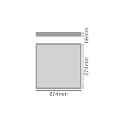 Ledvance LED Panel Surface 32W 4160lm - 930-940 CCT | 60x60cm - UGR <19 - Bästa Färgåtergivning