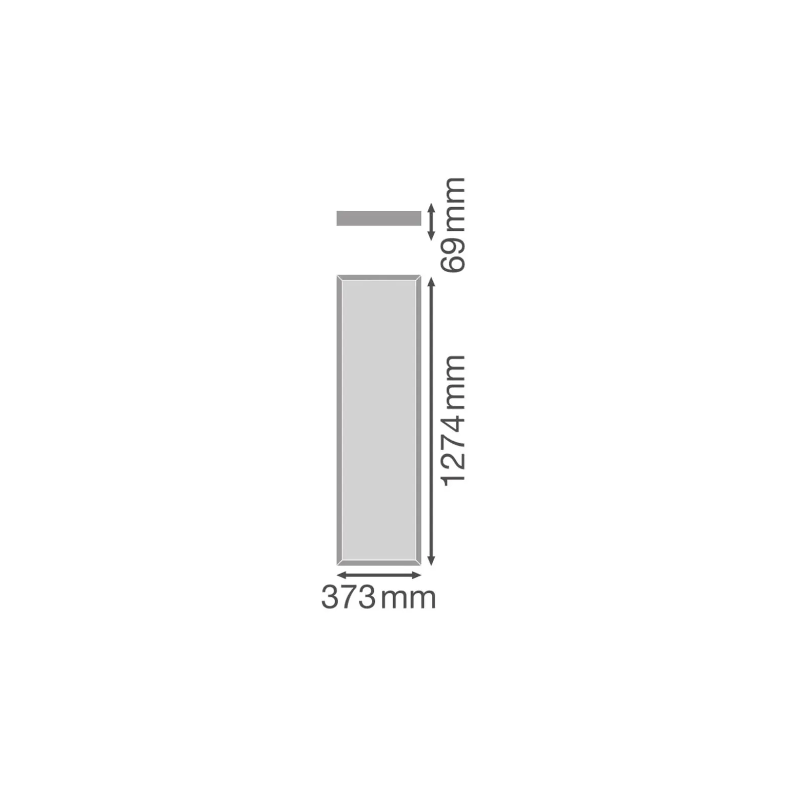Ledvance LED Panel Surface 38W 5000lm - 930-940 CCT | 120x30cm - UGR <19 - Bästa Färgåtergivning - Dali Dimbar