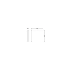 Ledvance LED Plafond Fyrkant Vit 12/19W 1660/2660lm - 830-840 CCT | IP54 - Justerbara Watt