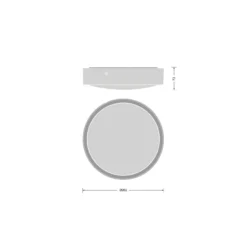 Ledvance LED Plafond Runda Vit 9.5W 1220lm - 830-840 CCT | 262mm - IP65