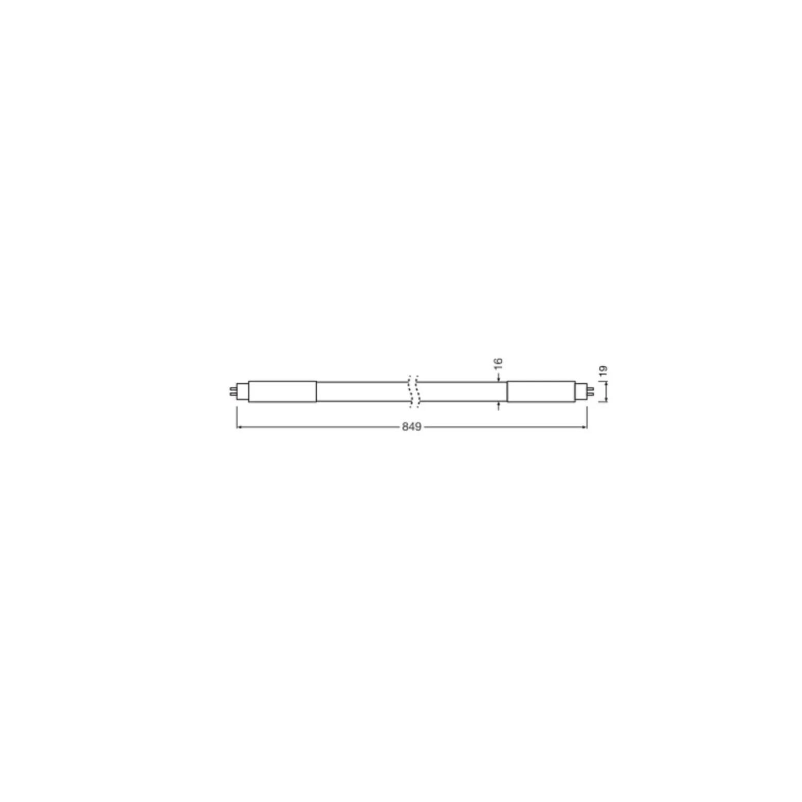 Ledvance LED Rör T5 AC Mains P Mains (AC) High Efficiency 11W 1700lm - 865 Dagsljus | 85cm - Ersättare 21W