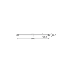 Ledvance LED Rör T8 Connected (EM/Mains) Output 6.8W 1000lm - 830 Varm Vit | 60cm - Zigbee Dimbar - Ersättare 18W
