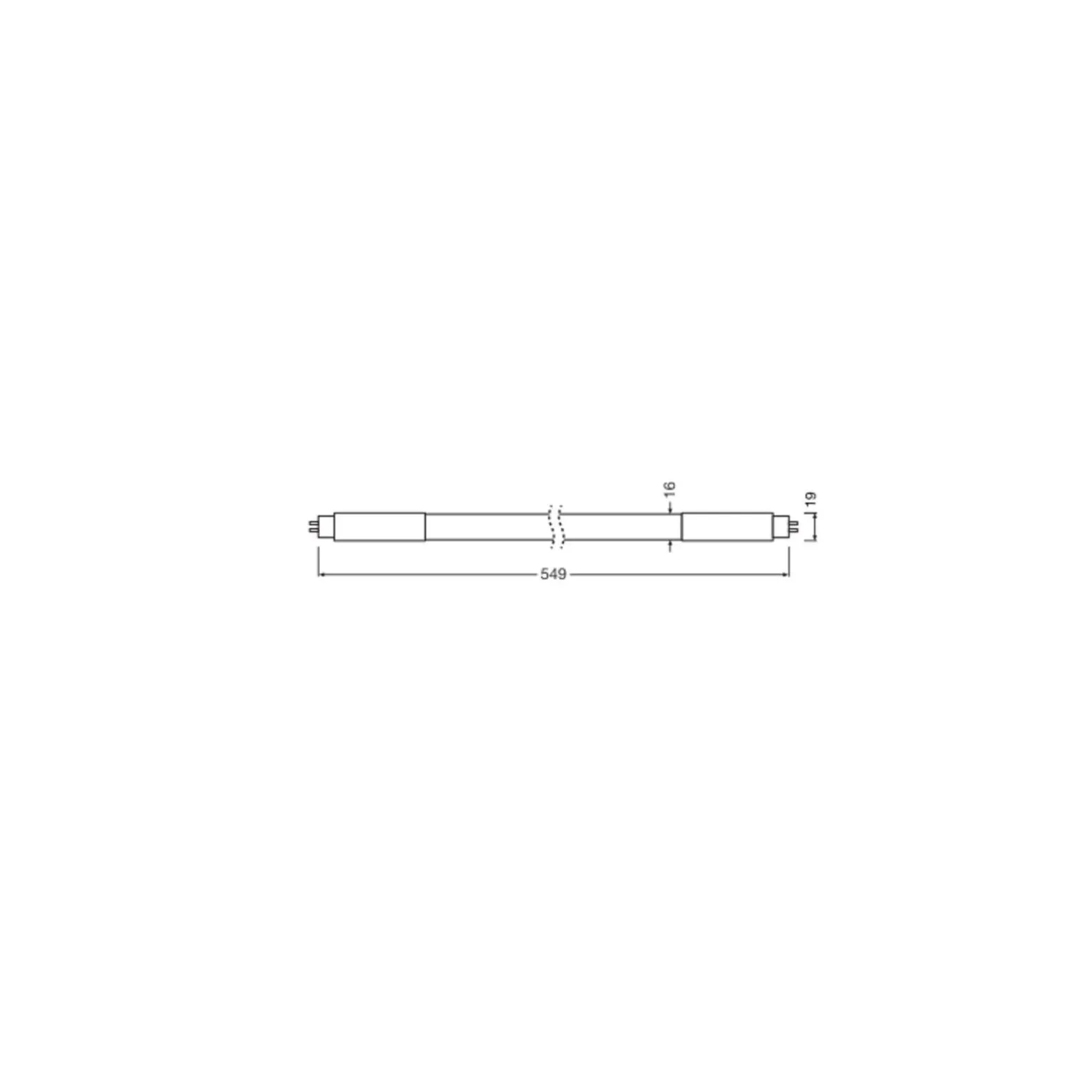 Ledvance LED Rör T5 Performance (Mains AC) High Efficiency 7W 900lm - 830 Varm Vit | 55cm - Ersättare 14W