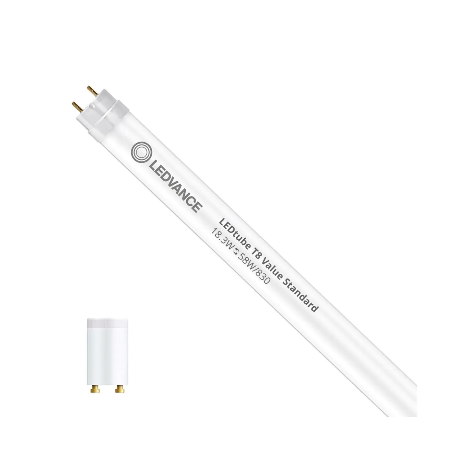 Ledvance LED Rör T8 Value (EM/Mains) Standard Output 18.3W 2000lm - 830 Varm Vit | 150cm - Ersättare 58W
