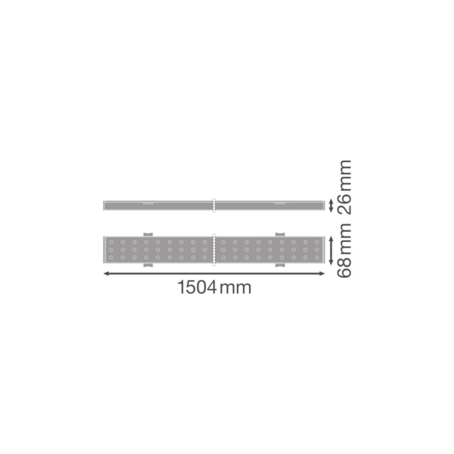 Ledvance LED Skensystem Trusys Universal Aluminium Vit 50W 9000lm 30D - 840 Kallvit