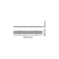 Ledvance LED Skensystem Trusys Universal Aluminium Vit 50W 9000lm 180D - 840 Kallvit