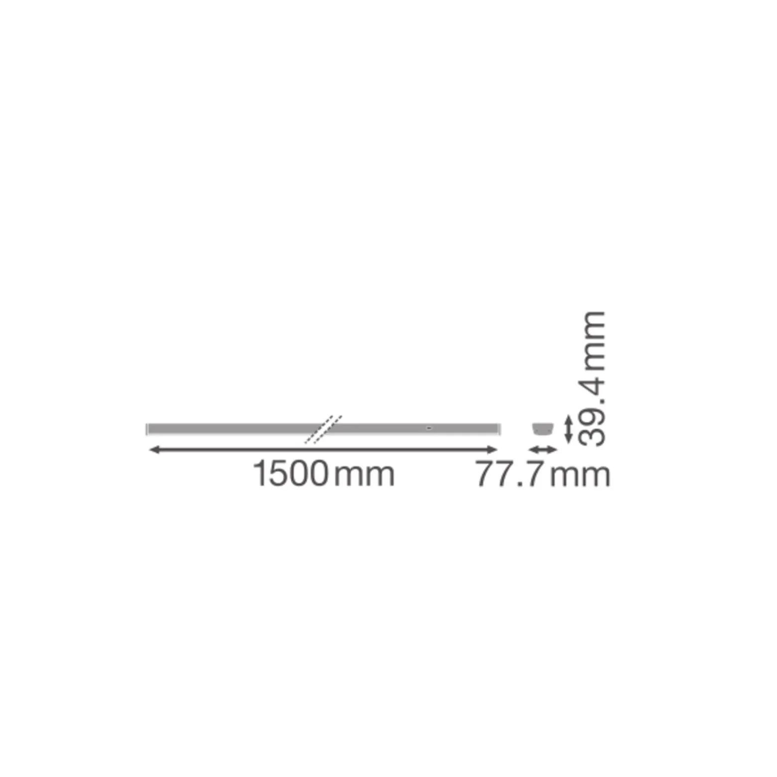 Ledvance LED Skensystem Trusys Flex Klar Stål Vit 35W 6000lm 90D - 840 Kallvit