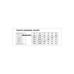 Ledvance LED Skensystem Trusys Universal Vit 75W 12750lm - 840 Kallvit | Dali Dimbar - Ersättare 2x58W