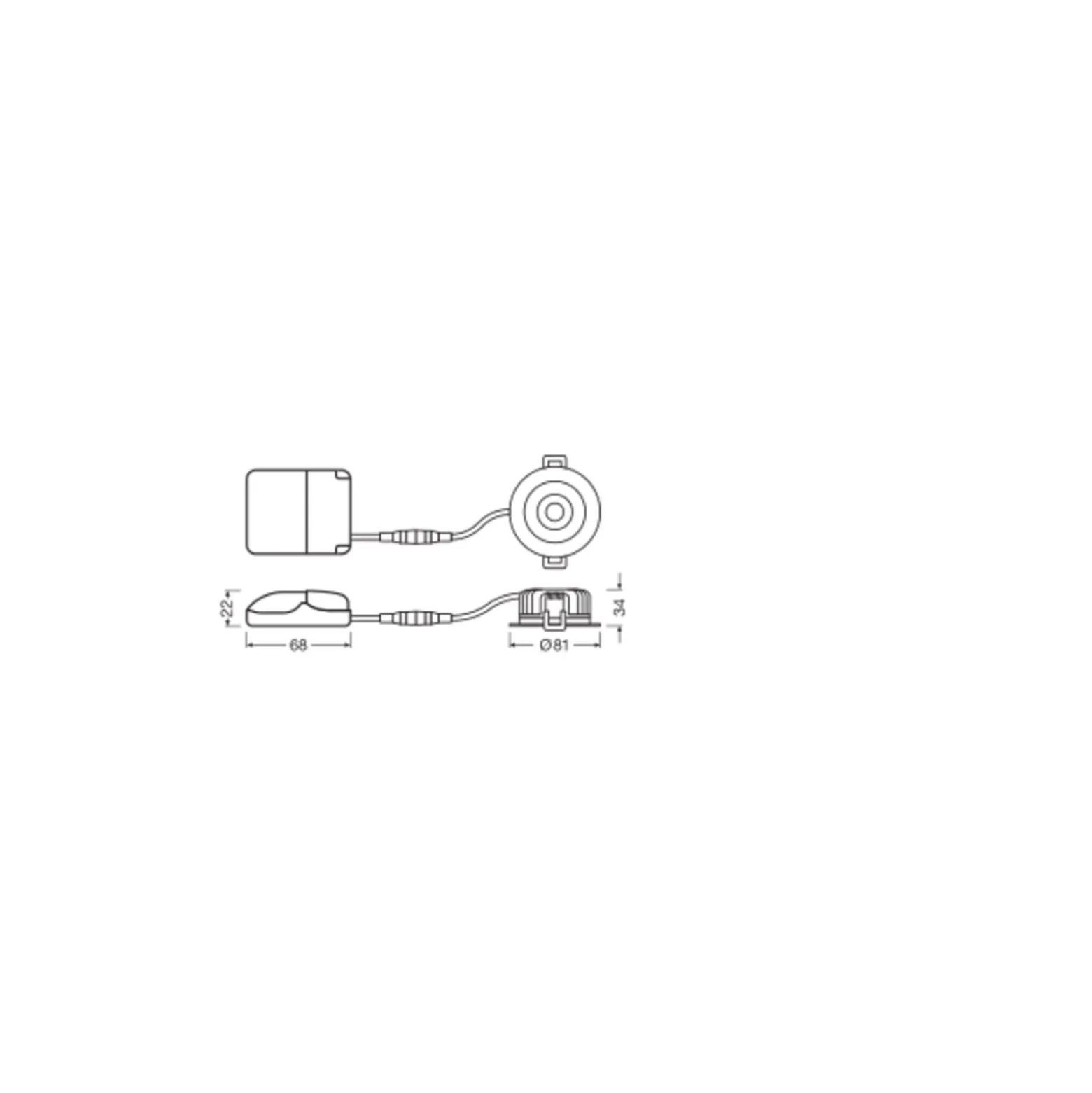 Ledvance LED Spot Air Fix Aluminium Svart 6W 510lm 36D - 930 Varm Vit | Utskärning 68mm - IP65 - Bästa färgåtergivning - Dimbar