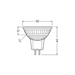 Ledvance LED Spot GU5.3 MR16 6.1W 621lm 36D - 827 Extra Varm Vit | Ersättare 50W