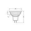 Ledvance LED Spot GU5.3 MR16 3.4W 345lm 36D - 840 Kallvit | Ersättare 35W