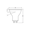 Ledvance LED Spot GU10 PAR16 6.1W 575lm 36D - 840 Kallvit | Ersättare 80W