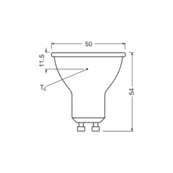 Ledvance LED Spot GU10 PAR16 5.6W 620lm 120D - 840 Kallvit | Ersättare 50W