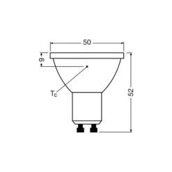 Ledvance LED Spot GU10 PAR16 8W 750lm 36D - 830 Varm Vit | Ersättare 100W