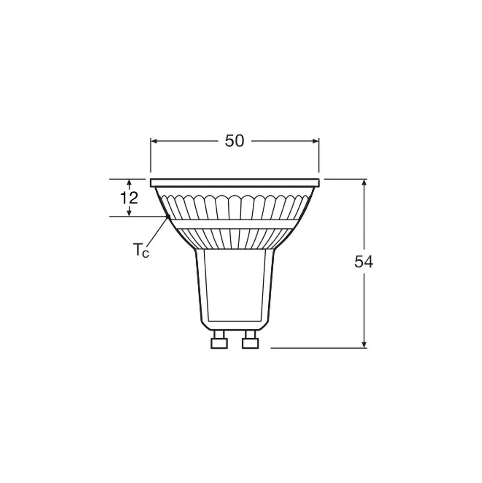 Ledvance LED Spot GU10 PAR16 3.1W 350lm 120D - 830 Varm Vit | Ersättare 35W