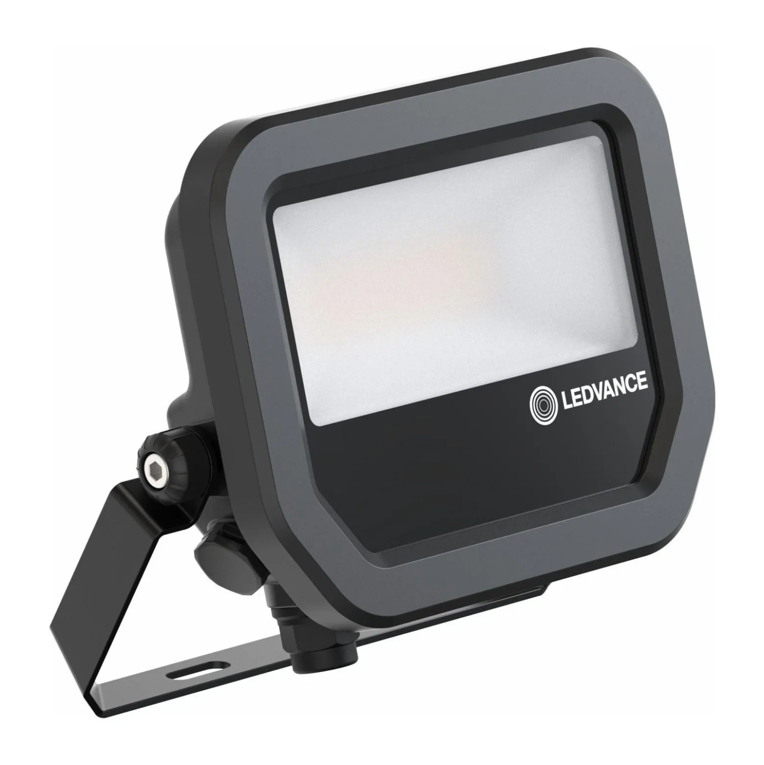 Ledvance LED Strålkastare Aluminium Svart 8W 1100lm 100D - 830 Varm Vit | IP66 - Symmetrisk