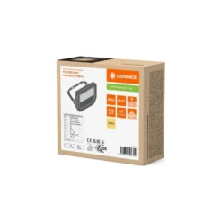 Ledvance LED Strålkastare Aluminium Vit 8W 1100lm 100D - 830 Varm Vit | IP66 - Symmetrisk