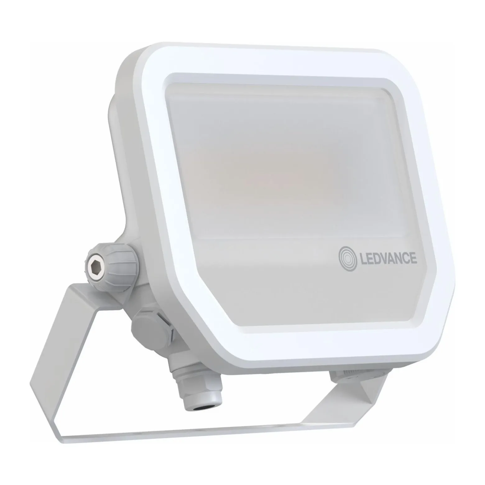 Ledvance LED Strålkastare Aluminium Vit 17W 2400lm 100D - 865 Dagsljus | IP66 - Symmetrisk