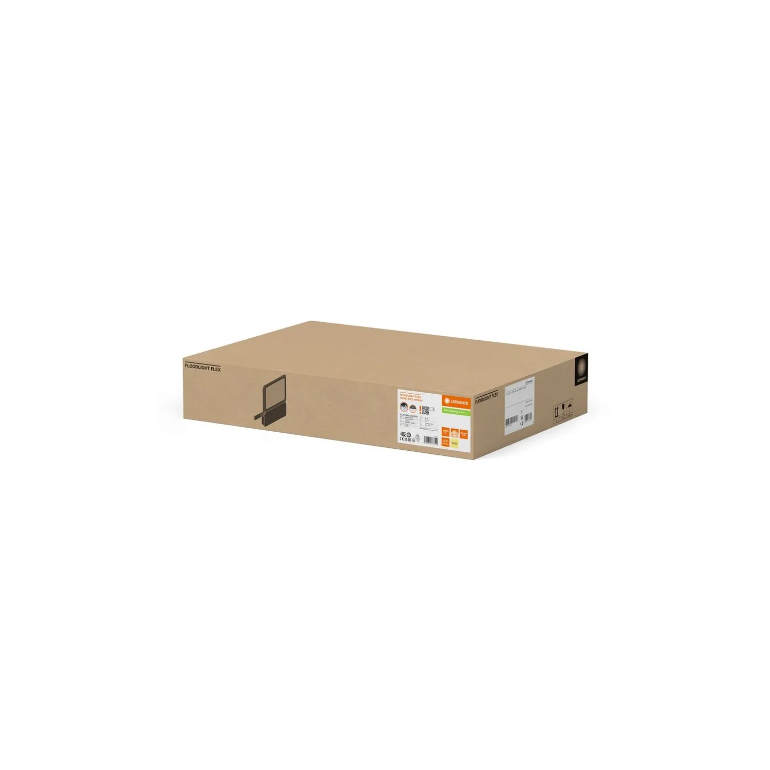 Ledvance LED Strålkastare Flex Vit 130W 19100lm 55x120D - 830 Varm Vit | IP66 - Asymmetrisk