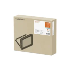Ledvance LED Strålkastare Kompakt Svart 90W 9000lm 100D - 840 Kallvit | IP65 - Symmetrisk