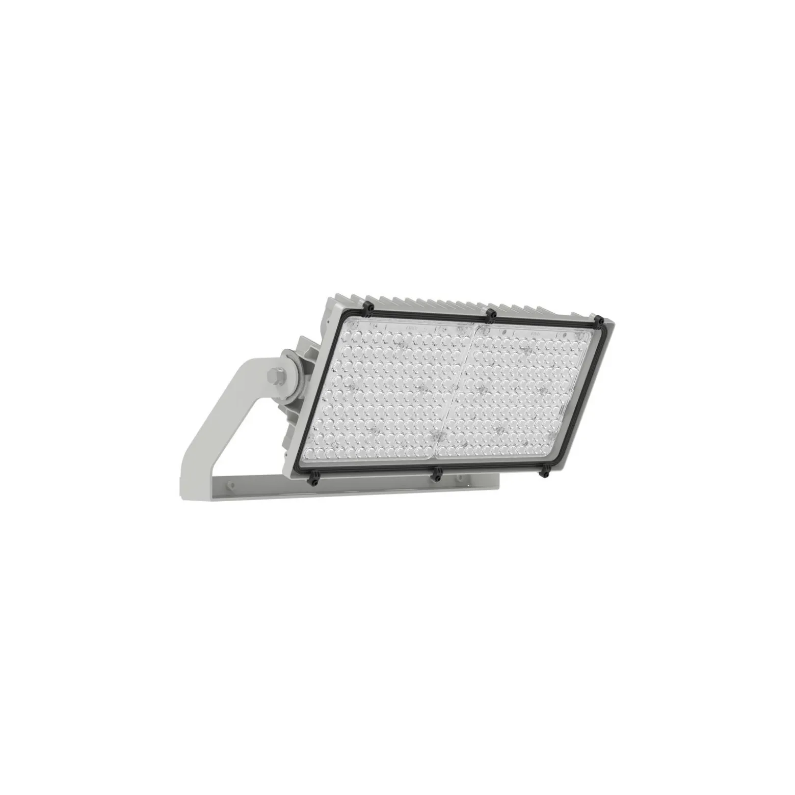 Ledvance LED Strålkastare Max Radial 10 Aluminium Grå 600W 76800lm 10D - 830 Varm Vit | IP66 - Symmetrisk