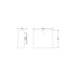 Ledvance LED Urban Väggpack Aluminium Grå 40W 4600lm - 830 Varm Vit