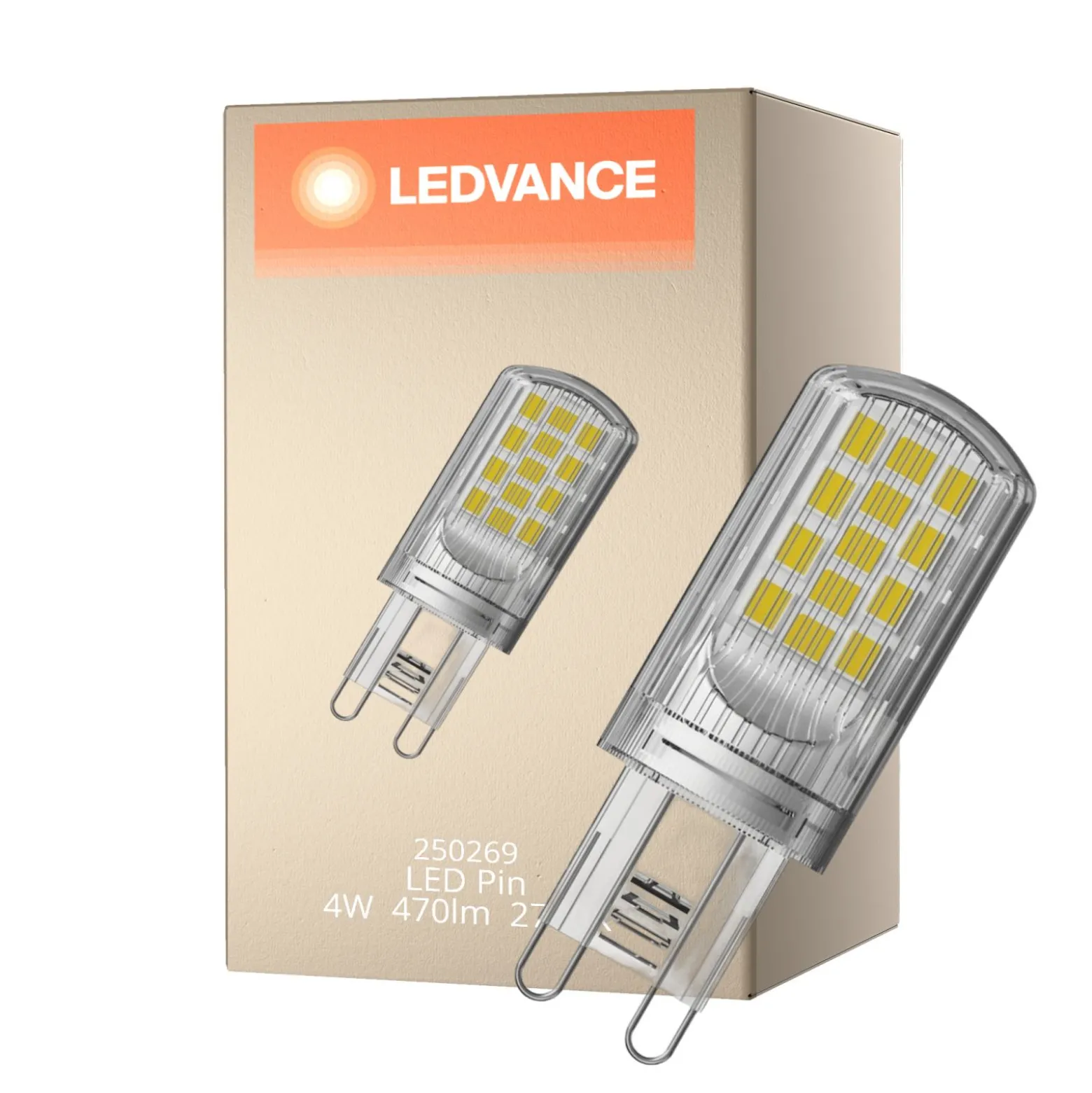 Ledvance Performance LED Capsule Klar G9 4W 470lm - 827 Extra Varm Vit | Dimbar - Ersättare 40W