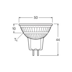 Ledvance Performance LED Spot Reflektor GU5.3 MR16 2.6W 210lm 36D - 840 Kallvit | Ersättare 20W
