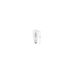 Ledvance Vintage 1906 LED E27 Päron Guld 4.8W 420lm - 822 Extra Varm Vit | Dimbar - Ersättare 37W
