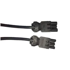 Noxion GST - Kompatibel Förlängningskabel Svart - Manlig + Kvinnlig - 3m - 3 pole 1,5mm2
