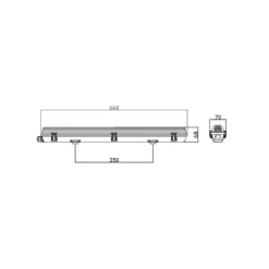 Noxion LED Allmänbruksarmatur Vattentät ArmaturPoseidon V2.0incl. 1x Noxion LED Rör T8 Standard Output 7.5W 900lm - 865 Dagsljus | 60cm