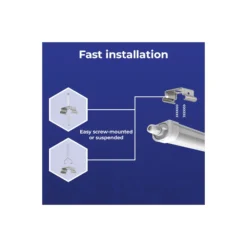 Noxion LED Allmänbruksarmatur Vattentät Ecowhite V3.0 36/50W 4680/6500lm - 830-865 CCT | 150cm
