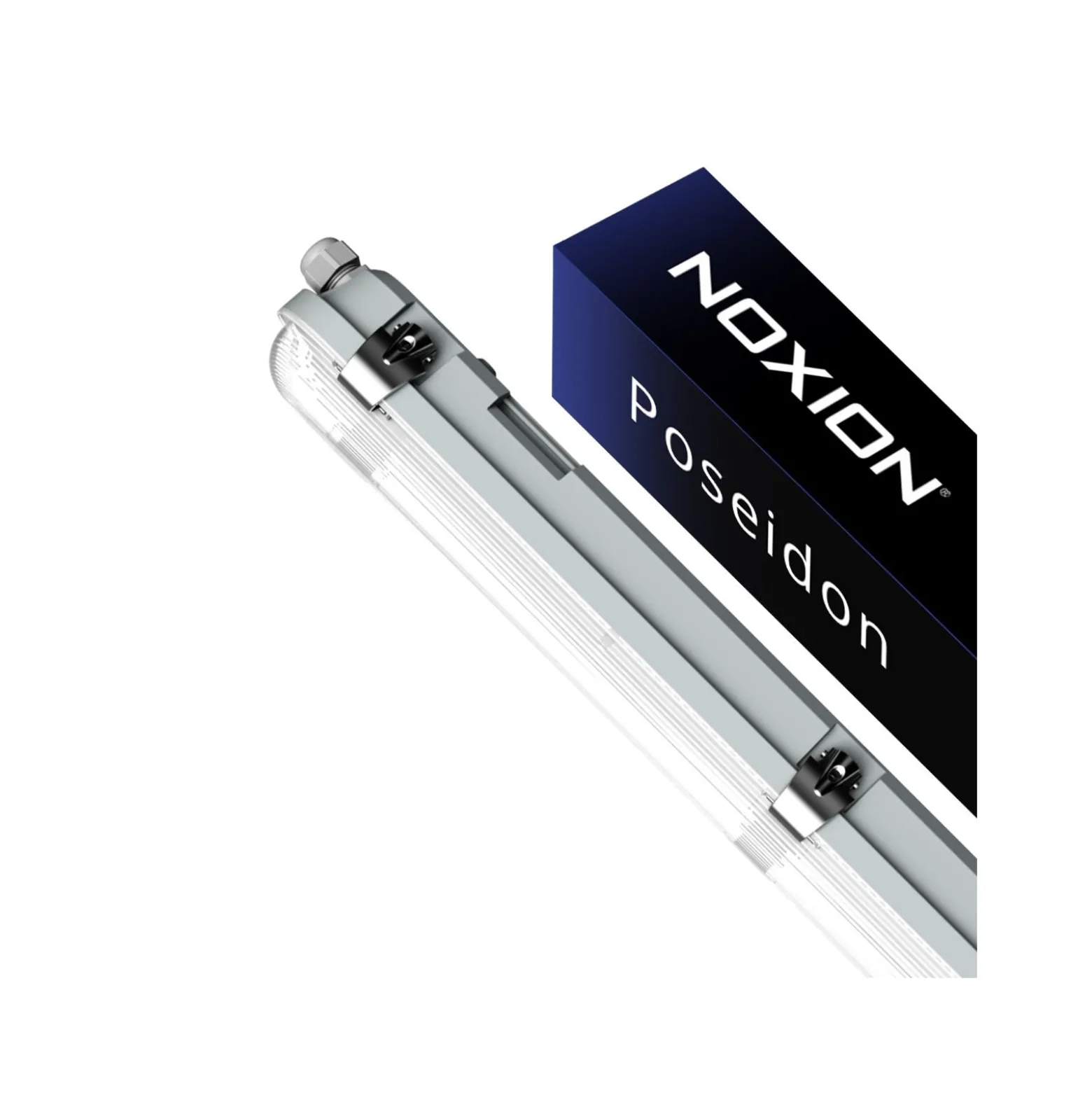 Noxion LED Allmänbruksarmatur Vattentät Poseidon V3.0 65W 8450/9100lm - 830-865 CCT | 150cm - Kabelgenomföring (5x2.5mm2) - Dali Dimbar