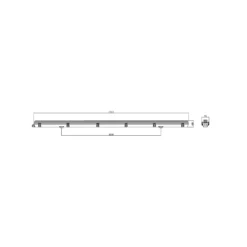 Noxion LED Allmänbruksarmatur Vattentät ArmaturPoseidon V2.0incl. 1x Noxion LED Rör T8 Standard Output 19W 2300lm - 865 Dagsljus | 150cm