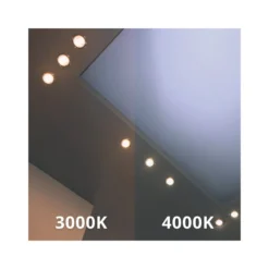 Noxion LED Downlight Apollo 9W 1100lm 60D - 840 Kallvit | 145mm - Utskärning 120mm - Alu Reflektor - UGR <19