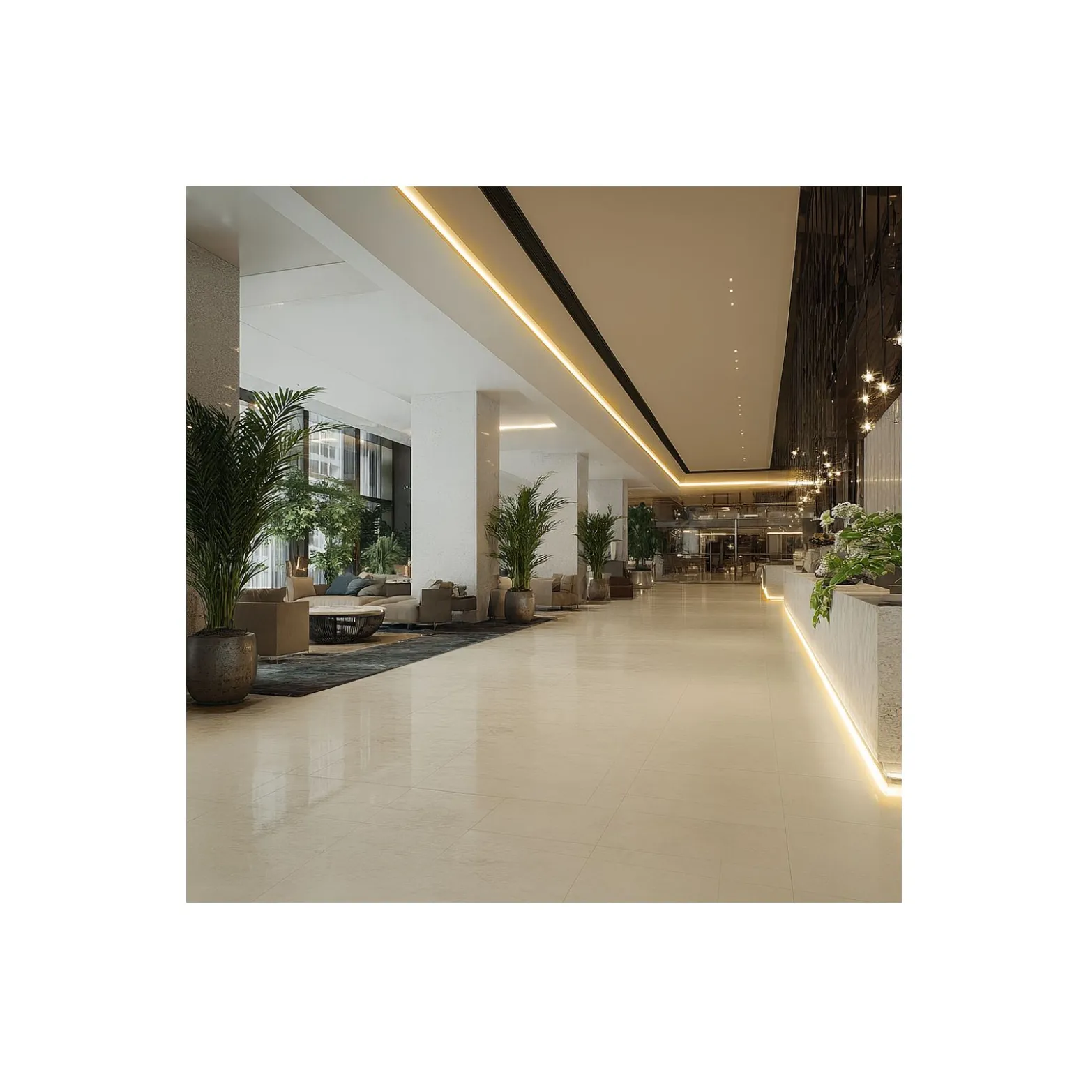 Noxion Led-Ljusslingor Naga 5 Meter IP20 SMD2835/240 24V 16W/m 930 /10mm/2m + DC Sladd