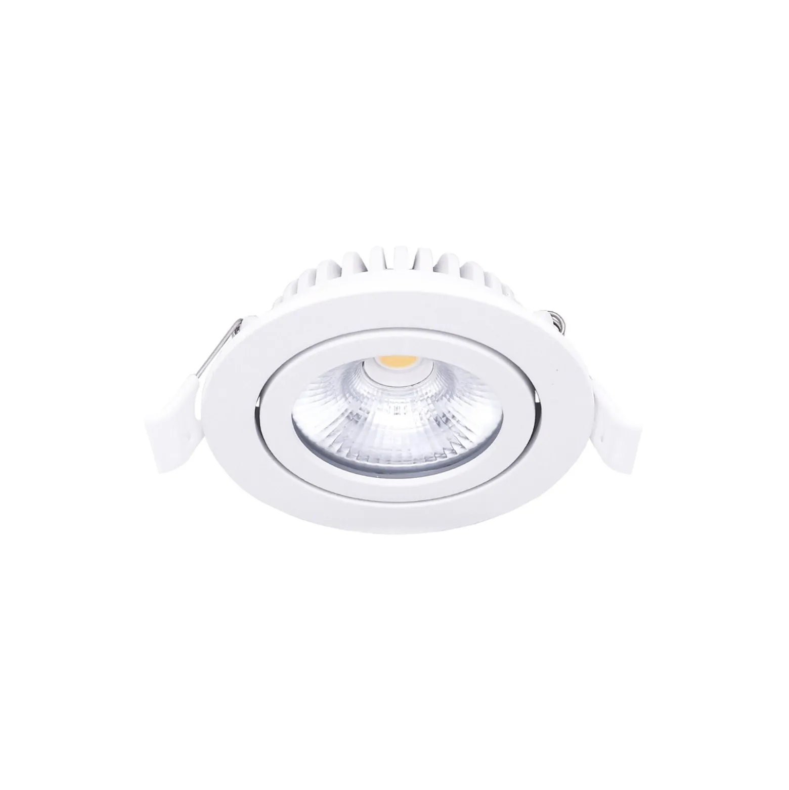 Noxion LED Lutningsbar Slim Spot Vit Runda 6W 350lm 60D - 920-930 Dim To Warm | 85mm - IP54 - Dimbar - Bästa Färgåtergivning