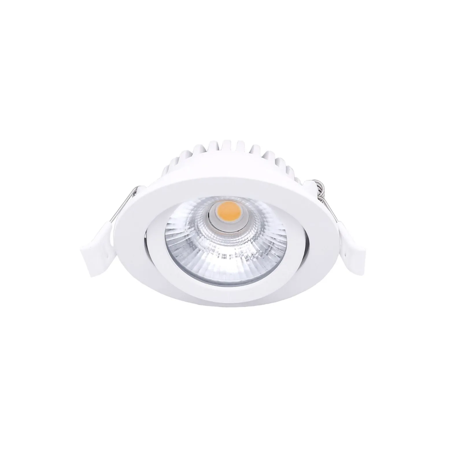 Noxion LED Lutningsbar Slim Spot Vit Runda 6W 350lm 60D - 920-930 Dim To Warm | 85mm - IP54 - Dimbar - Bästa Färgåtergivning