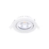 Noxion LED Lutningsbar Slim Spot Vit Runda 6W 520lm 60D - 927 Extra Varm Vit | 85mm - IP54 - Dimbar - Bästa Färgåtergivning