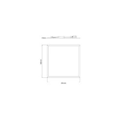 Noxion LED Panel Delta Pro V5 28W 3920lm - 840 Kallvit | 60x60cm - UGR <19 - Sidelit - TRIAC Dimbar