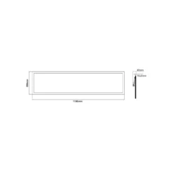 Noxion LED Panel Delta Pro V3 30W 3960lm - 830 Varm Vit | 120x30cm - UGR <19 - Philips Xitanium Drivdon