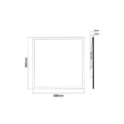 Noxion LED Panel Delta Pro V3 30W 3960lm - 830 Varm Vit | 60x60cm - UGR <19 - Philips Xitanium Drivdon - GST18 Manlig