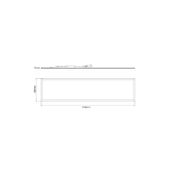 Noxion LED Panel Delta Pro V5 28W 3700lm - 830 Varm Vit | 120x30cm - UGR <19 - Sidelit - Dali Dimbar