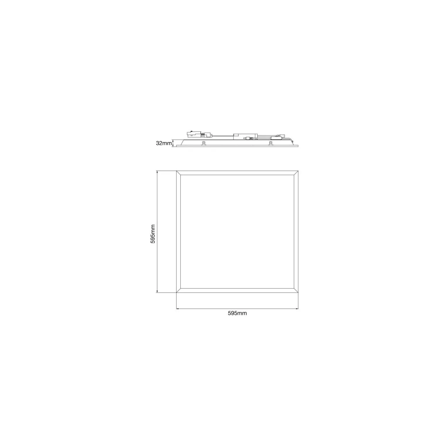 Noxion LED Panel Delta Value V5 Backlit 28W 3920lm 830/840 CCT | 60x60cm - < 22 - Philips Drivdon