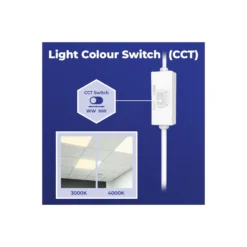 Noxion LED Panel Delta Value V5 Backlit 28W 3920lm 830/840 CCT | 60x60cm - < 22 - Philips Drivdon