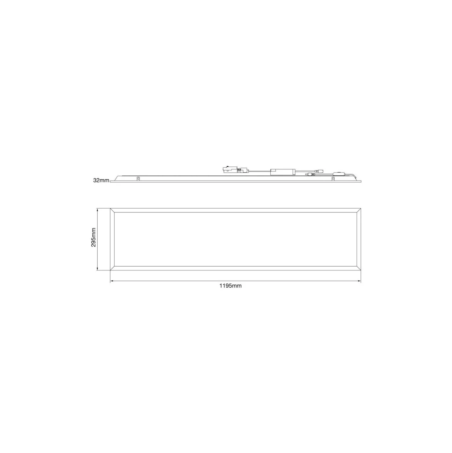 Noxion LED Panel Delta Value V5 28W 3920lm - 830-840 CCT | 30x120cm - UGR<19 - Backlit - DALI Dimbar