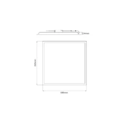 Noxion LED Panel Ecowhite V4.0 28W 3400lm - 840 Kallvit | 60x60cm - Philips driver